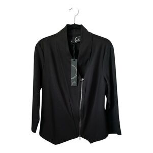 Porto alba zip front moto jacket sz L